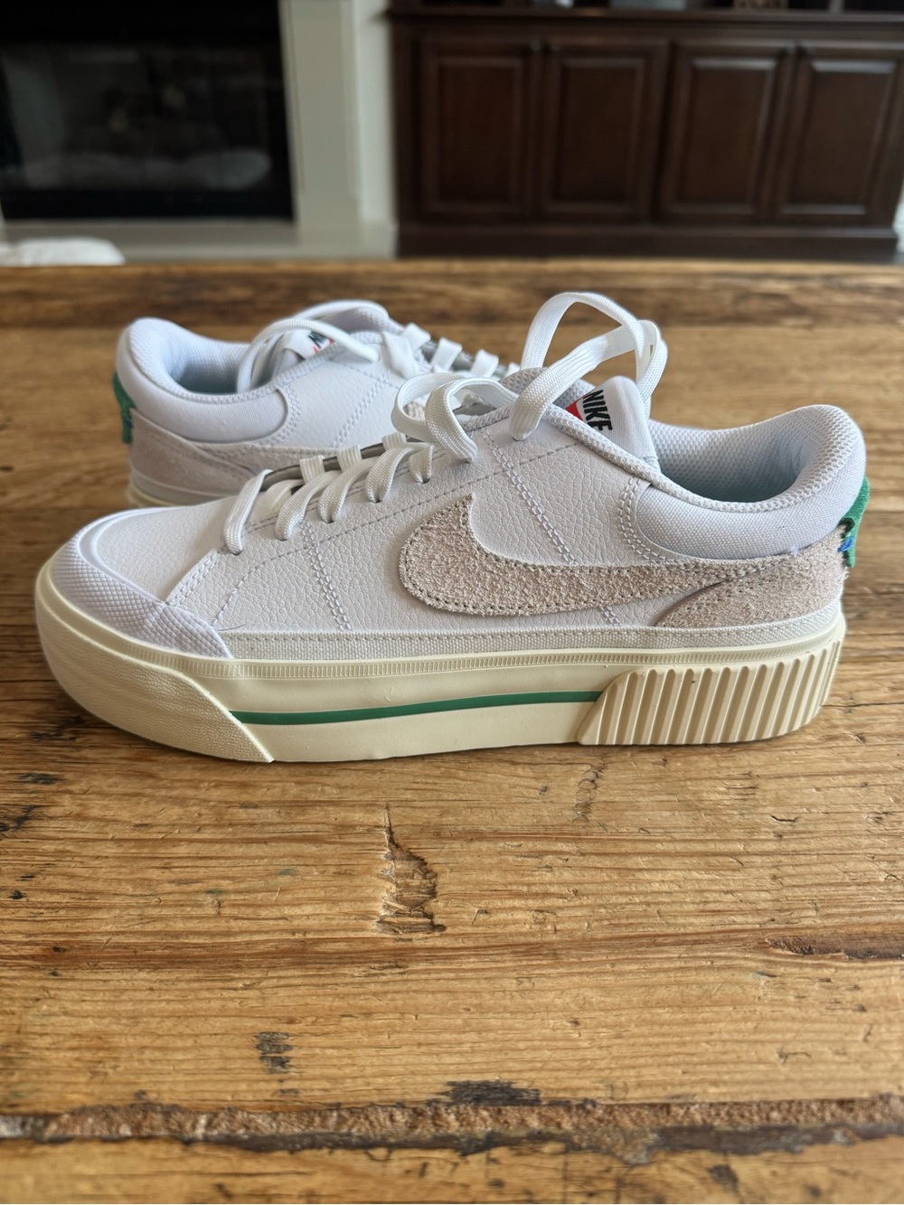 Nike Women's Court Legacy Lift White with Green